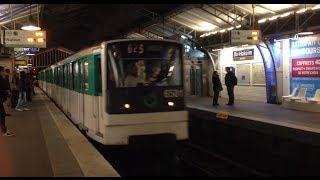 Paris Metro: MP 73 Line 6 Train Arriving at Bir-Hakeim