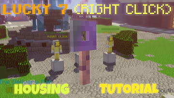 [FULL GUIDE] How to make Lucky 7  (Hypixel Housing Tutorial)