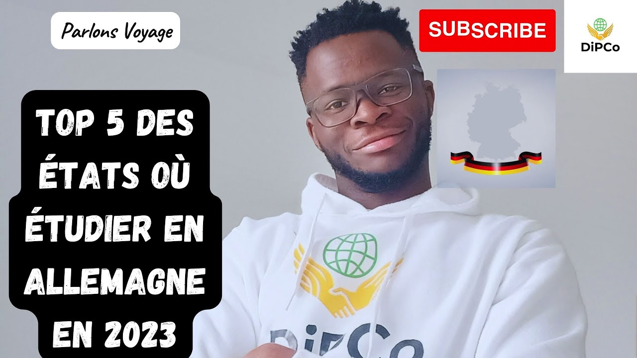 TOP 5 des ETATS où ETUDIER en ALLEMAGNE en 2023 | Etudier à l’étranger en 2023 #visaetudiant #dipco