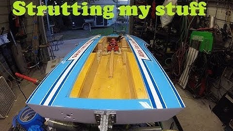 RC boat hydroplane rigging part 4 strutting my stuff