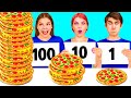 100 Katmanlar Gida Mücadelesi | Fantastik Yemek Tüyoları DaZaZa Challenge