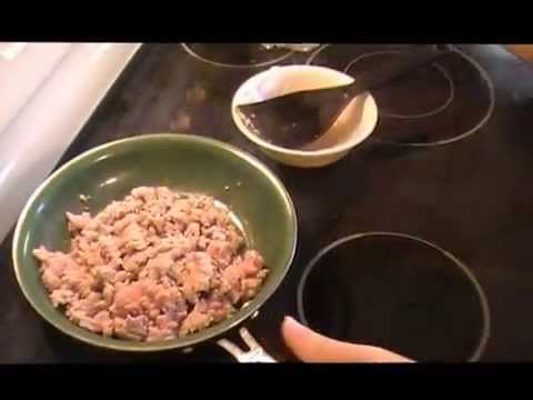 getting grease out when cooking ground meat - YouTube