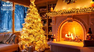 11 Hours Peaceful Instrumental Christmas Music with Crackling Fireplace 🔥🎄 Christmas Ambience