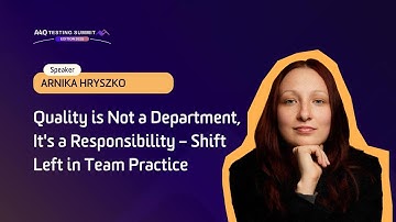 A4Q Testing Summit 2025 - Quality is Not a Department, It