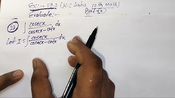 12th k c Sinha Part 2 Exercise 19.2(Indefinite Integrals) ka Question no 23 ka solution.