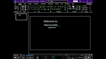 How to adjust objects reading order on PowerPoint for screen reader
