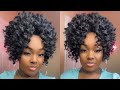 DIY $20 DOLLAR CROCHET PONYTAIL | QUICK &amp; EASY HAIRSTYLES FOR SHORT HAIR BLACK GIRL | Tatiaunna