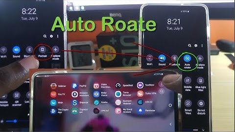 Galaxy S10 how to Auto Rotate Screen (Can