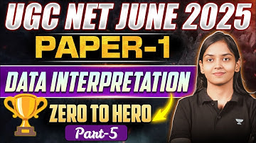 UGC NET Paper 1 Data Interpretation 🔥 |  UGC NET Paper 1 June 2025 Manzil | By Kanupriya Ma