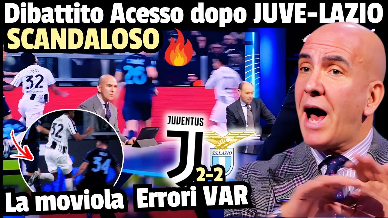 SCANDALO 🤬 DIBATTITO Acceso dopo le Polemiche di JUVENTUS-LAZIO🔥 