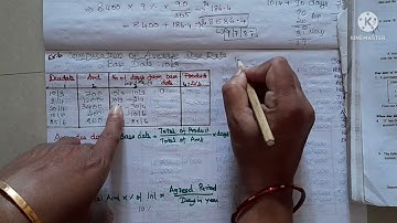 Average Due Date  ex.6/how to calculate due date/calculation of average due date/Healthy Education
