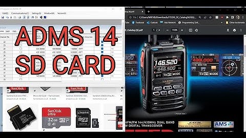 YAESU FT5D Free Programming - SD Card ADMS14