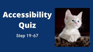 Freecodecamp Accessibility Quiz Step (19-67 ) | New Responsive Web Design Course