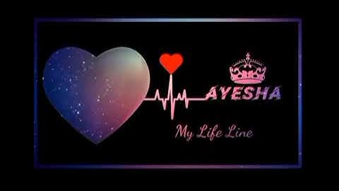 Ayesha Name status||Comment  your name for status|#statusvideo #whatsapp #whatsappstatus|HunterMalik