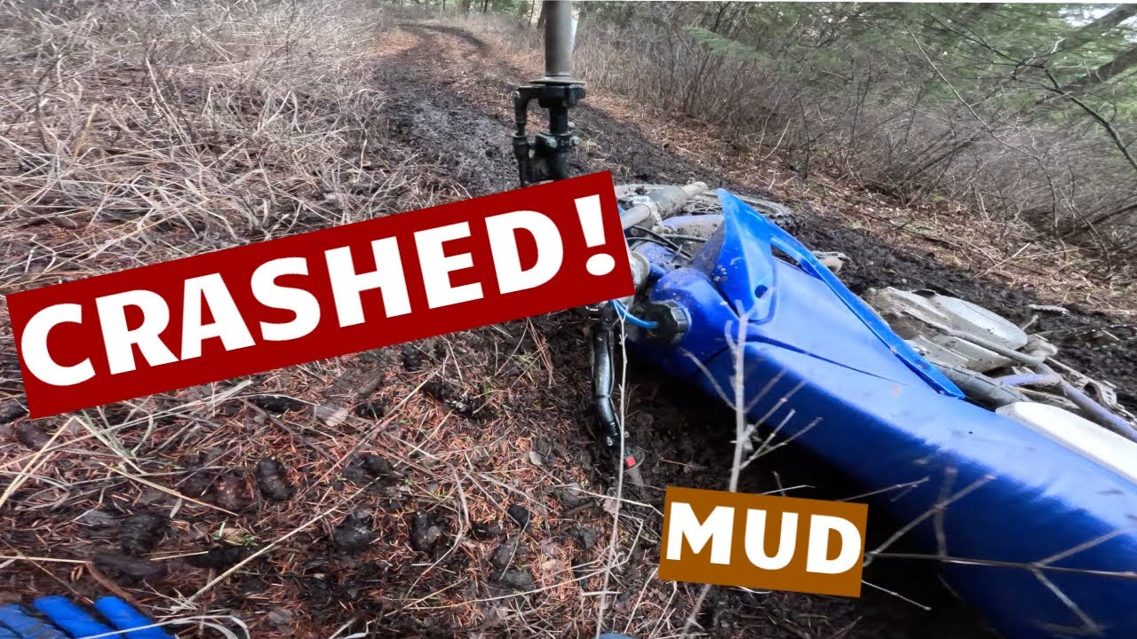 Dirt bike Crash In Mud! - YouTube