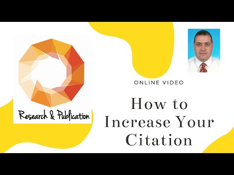 How to increase citation زيادة عدد الاستشهادات للبحوث