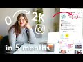 How I grew a brand new instagram account from ZERO to 2K!