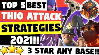 Top 5 Best TH10 Attack Strategies In Clash Of Clans (2021) | Best Town Hall 10 Attacks | COC pt.2