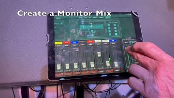 How to use the Behringer XR18 monitor Mixes (IPad) Video 6