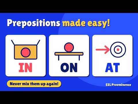 Use In, On and At correctly