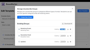 BaseMailer Unsubscribe Feature - Add One Unsubscribe & Manage Preferences in Airtable Emails