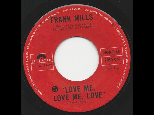 Frank Mills — Love Me, Love Me Love 1971 (Original) - YouTube