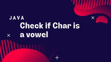 Java: How to check if char is a vowel or consonant