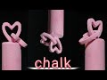 Two heart carve on chalk  sp art  tutorial