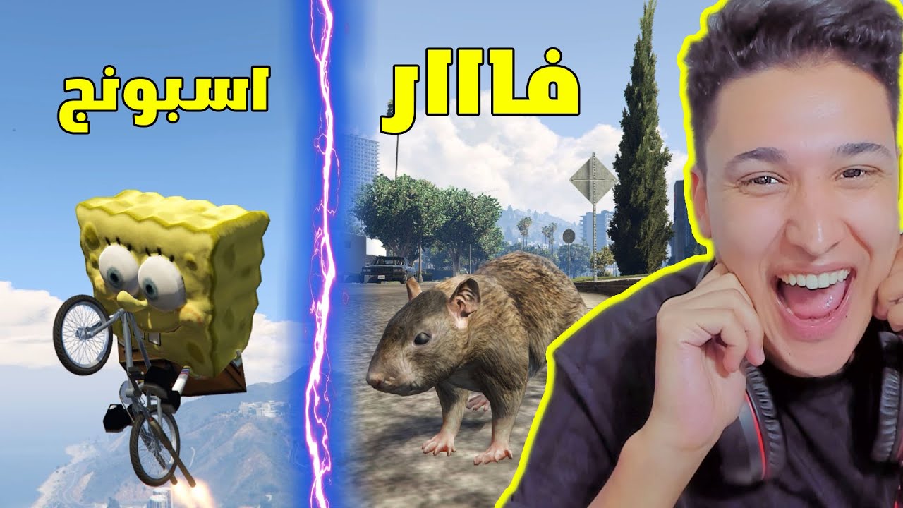 اسبونج بوب تحول الى فار صغير !!