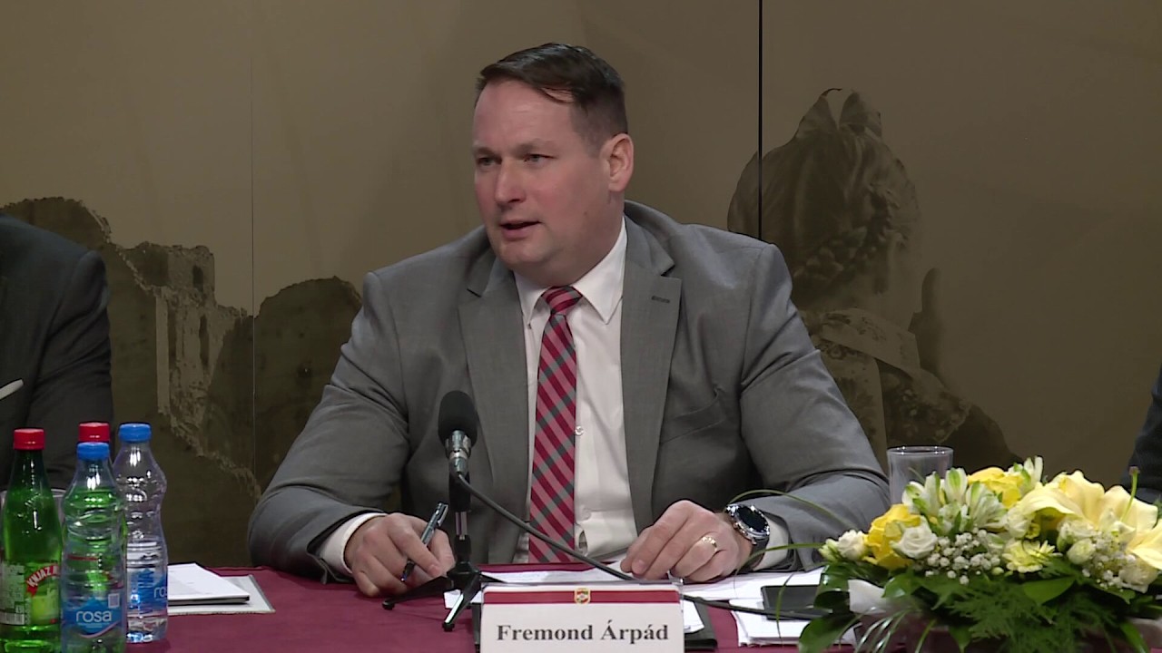 Költségvetés-módosítás és éves beszámolók az MNT ülésén, Fremond Árpád, az MNT elnöke