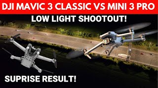 DJI Mini 3 Pro vs DJI Mavic 3 Classic can it beat the classic in low light?