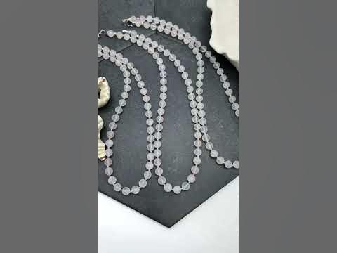 Украшение с розовым кварцем. - YouTube