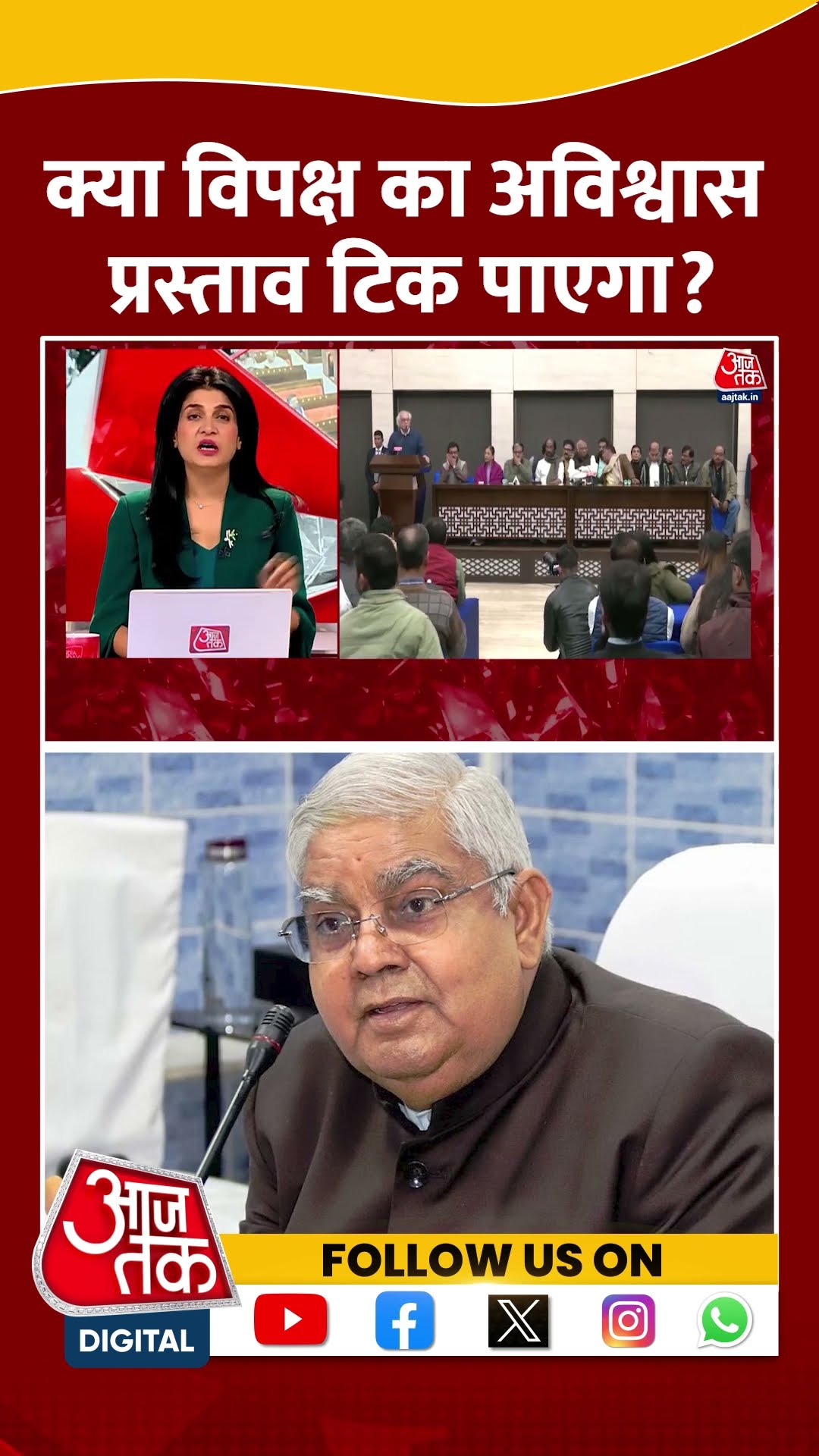 क्या विपक्ष का अविश्वास प्रस्ताव टिक पाएगा? #shortsvideo #noconfidencemotion #jagdeepdhankhar #viral