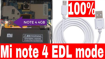 Mi Note 4 In Edl Mode Qualcomm Easy Way working trick