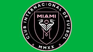 لوجو نادى إنتر ميامي متحرك كروما خضراء تصميم حقيبة المونتاج logo inter Miami
