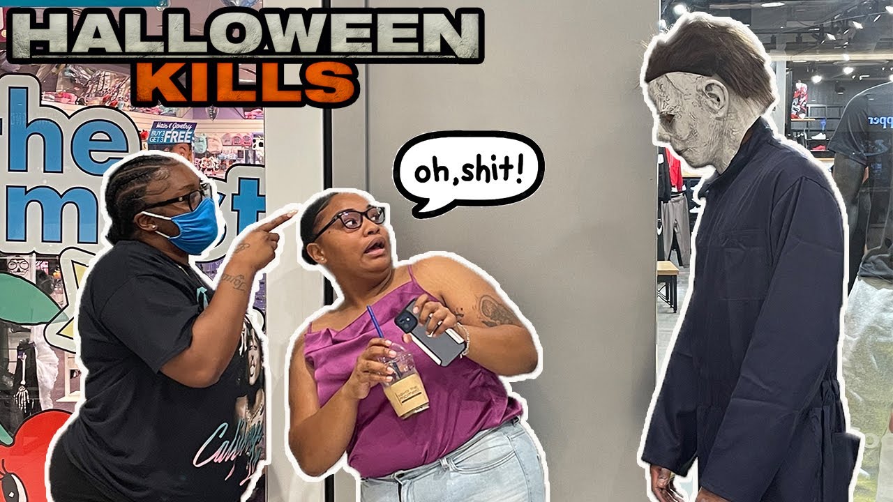 MICHAEL MYERS GOES TO THE MALL!! ALMOST GOT INTO A FIGHT!! GOT KICKED OUT!!