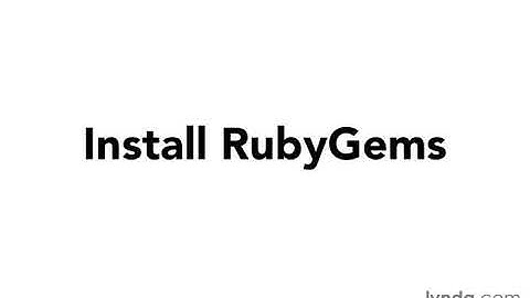 [Ruby on Rails 4 Essential Training] 02c Windows DevKit & RubyGems & Ruby on Rails