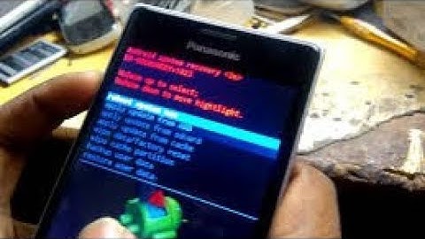 Panasonic eluga I2 hard reset