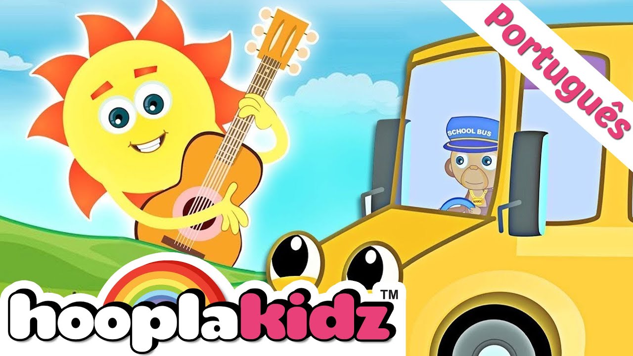 ⁣A Música Do Ônibus Da Escola | Músicas Infantis | HooplaKidz Brasil