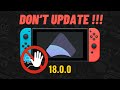 Nintendo switch 1800 update and modding status  atmosphere  hekate