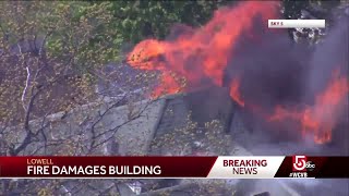 Fire causes heavy damage to Lowell home