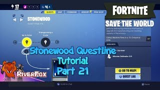 Fortnite Save The World (STW) Stonewood Questline Tutorial part 21 - Up In Arms