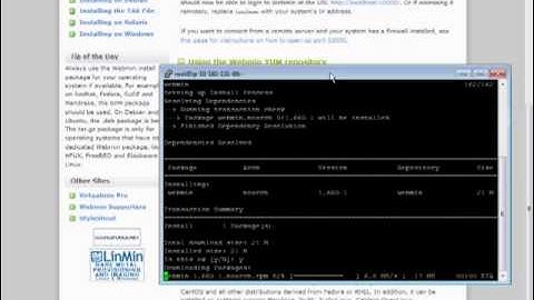 Install webmin on centos
