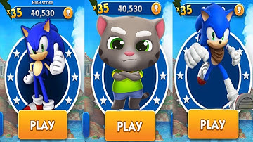 Sonic Dash vs Talking Tom Gold Run vs Sonic Dash 2 Sonic Boom - All Characters Unlocked Showcase