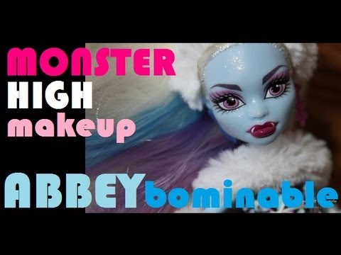 ABBEY BOMINABLE MONSTER HIGH MAKEUP - YouTube