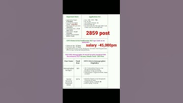 epfo steno and ssa notification 2023 out #shorts