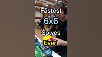 Fastest 6x6 Solves Ever!