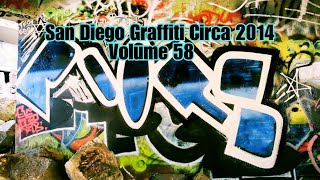 San Diego Graffiti Volume 58 Circa 2014 CameraMan George Camera Clan