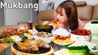 Sub)Real Mukbang-Legendary Korean Homemade Meal Mukbang 🍱 (16 Side Dishes) ASMR KOREAN FOOD