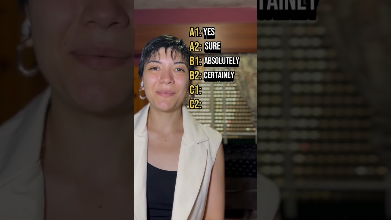 Vocabulario MCER: decir que sí 🙌🏻